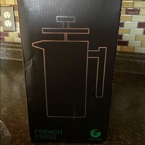 Brand new French press. Coffee gator. Stainless steel